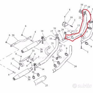 COLLETTORE ANTERIORE HD DYNA 95-97 CODICE 65669-95
