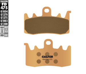 PASTICCHE FRENO GALFER 17212327 FD475G1370