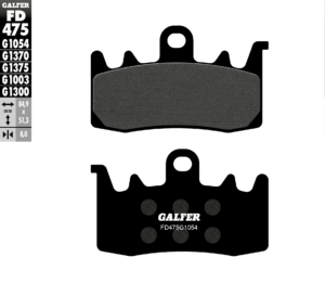 PASTICCHE FRENO GALFER 17212969 FD475G1054 41300227