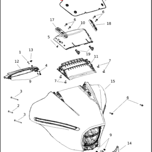 KIT PERNI PARABREZZA STREET GLIDE 2024 10201425
