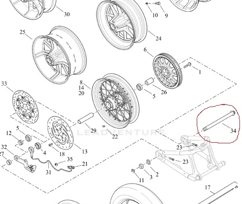 ASSE RUOTA POSTERIORE HD OEM 43000074 FAT BOY E BREAKOUT 2018 IN POI ASSE RUOTA POSTERIORE HD OEM 43000074 FAT BOY E BREAKOUT 2018 IN POI