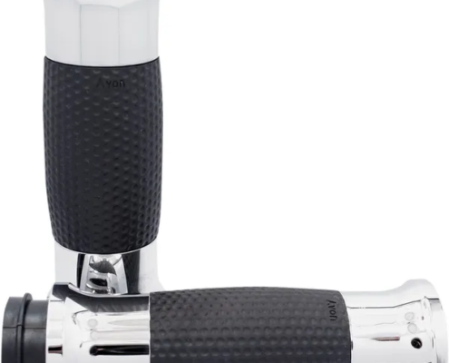 089 Garage - Manopole Avon Air Gel cromate per HD TBW fino 2023 GEL-70-CH-FLY