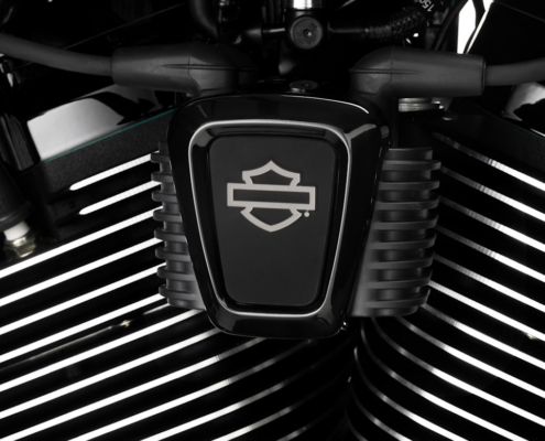 089 Garage - Copri Bobina black Bar & Shield HD 57300418 M8 Softail e Touring dal 24 2