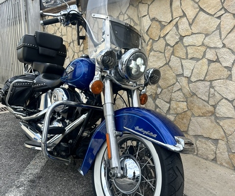 089 Garage - 2011 HERITAGE SOFTAIL CLASSIC FLSTC blu 2