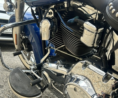 089 Garage - 2011 HERITAGE SOFTAIL CLASSIC FLSTC blu 4