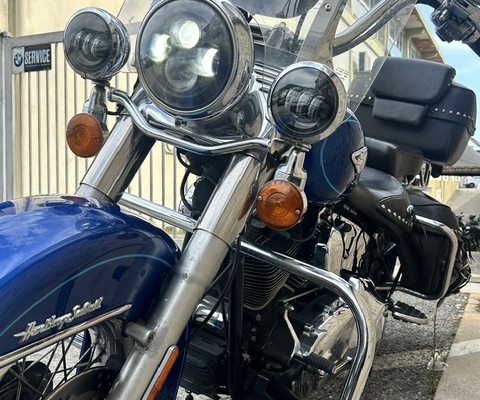 089 Garage - 2011 HERITAGE SOFTAIL CLASSIC FLSTC blu 8